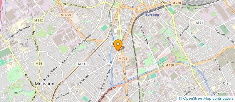 localisation de l'entreprise DB STYL'  TOURCOING