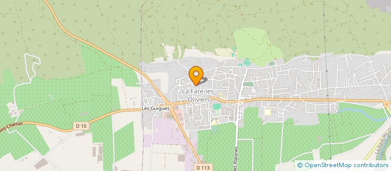 localisation de l'entreprise DB TRANSPORT  LA FARE-LES-OLIVIERS