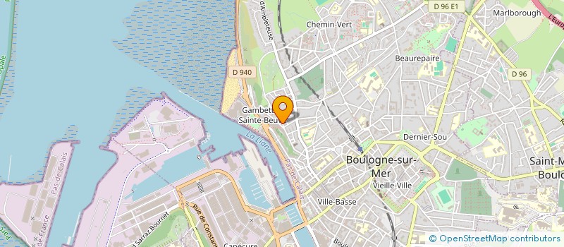 localisation de l'entreprise DB TRAVAUX  BOULOGNE-SUR-MER