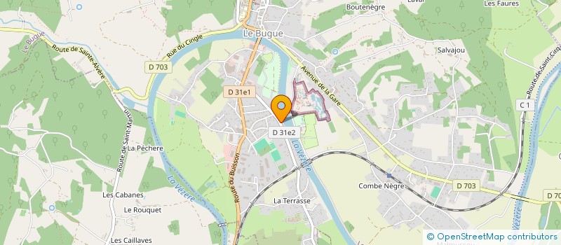 localisation de l'entreprise DB VACANCES  LE BUGUE