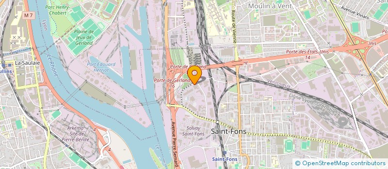 localisation de l'entreprise DB VERRE  SAINT-FONS