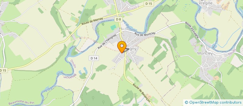 localisation de l'entreprise DB VIDEO  EMAGNY