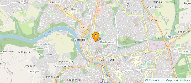 localisation de l'entreprise DB2 à LANNION