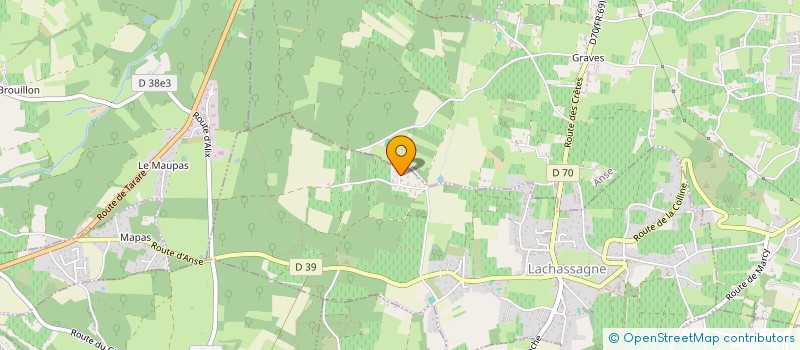 localisation de l'entreprise DB2C IMMOBILIER  LACHASSAGNE