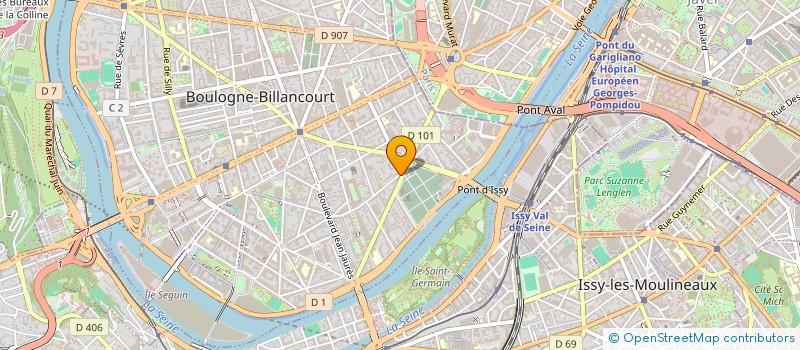 localisation de l'entreprise DB2M à BOULOGNE-BILLANCOURT