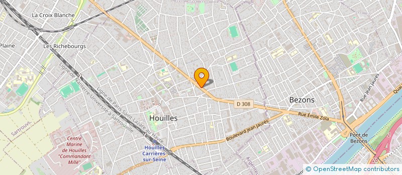 localisation de l'entreprise DB2S à HOUILLES