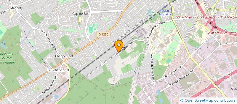 localisation de l'entreprise DB33 ELEC à PESSAC