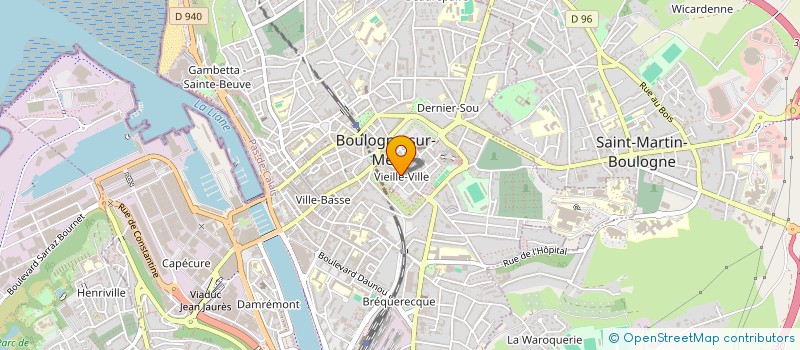 localisation de l'entreprise DB86 à BOULOGNE-SUR-MER