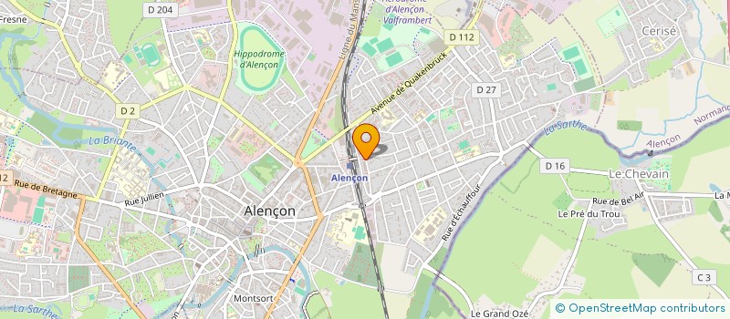 localisation de l'entreprise DBA à ALENCON
