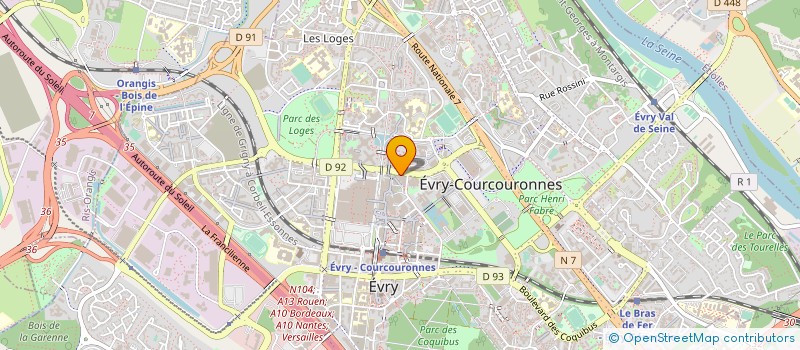 localisation de l'entreprise DBA AVOCATS à EVRY-COURCOURONNES