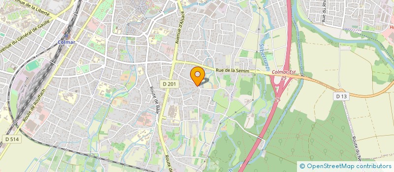 localisation de l'entreprise DBA FRANCE OSSATURE BOIS  COLMAR