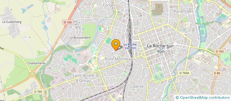 localisation de l'entreprise DBA INVEST à LA ROCHE-SUR-YON