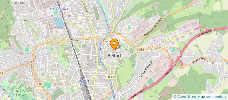 localisation de l'entreprise DBA PROJETS à BELFORT
