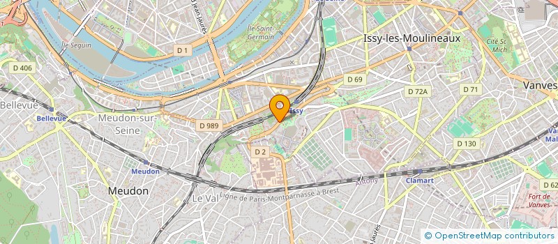 localisation de l'entreprise DBA TAXI à ISSY-LES-MOULINEAUX