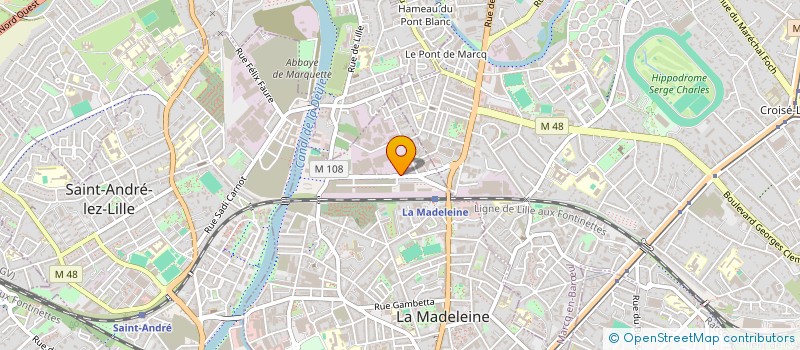 localisation de l'entreprise DBA TRANS SERVICES à LA MADELEINE