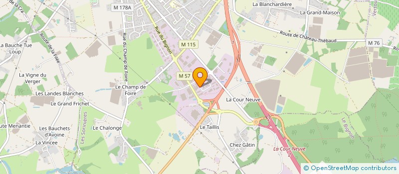 localisation de l'entreprise DBAM à LES SORINIERES