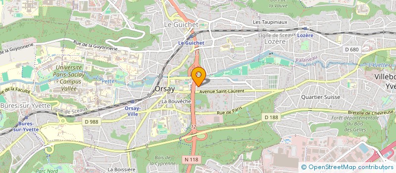 localisation de l'entreprise DBATTITUDE à ORSAY