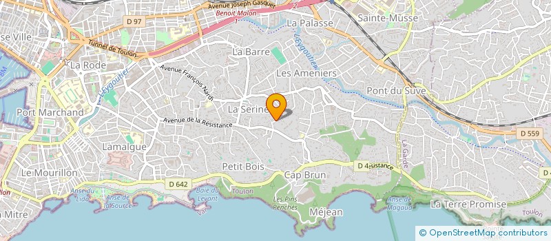 localisation de l'entreprise DBB  TOULON