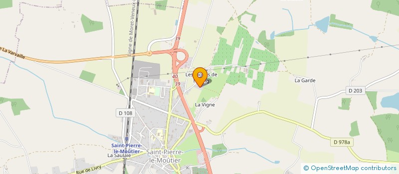 localisation de l'entreprise DBB IMMOBILIER à SAINT-PIERRE-LE-MOUTIER