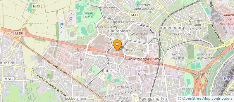 localisation de l'entreprise DBB SARL à STRASBOURG