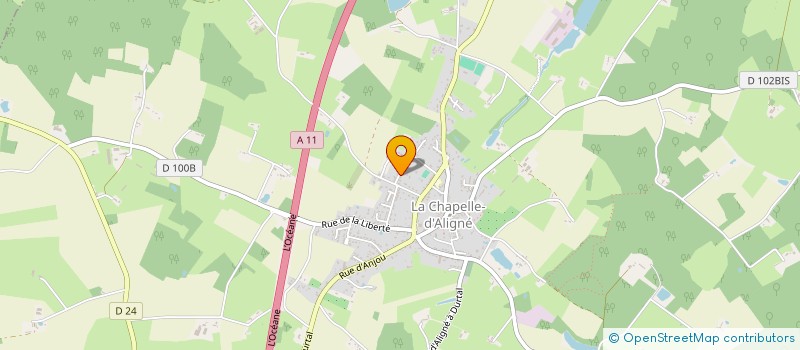 localisation de l'entreprise DBB22  LA CHAPELLE-D'ALIGNE