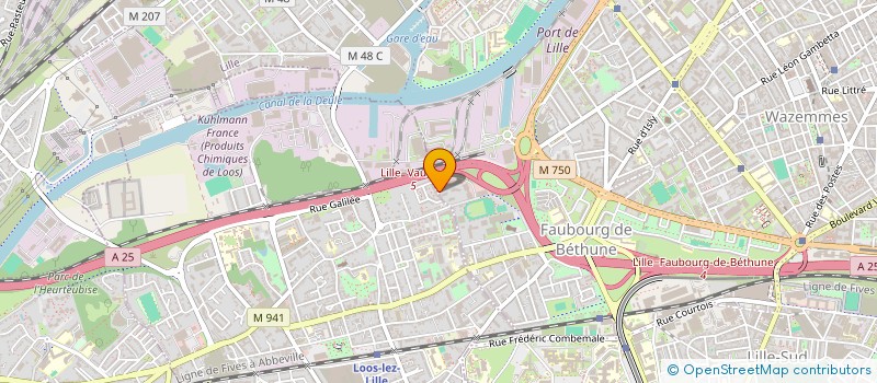localisation de l'entreprise DBC IMMO à LILLE
