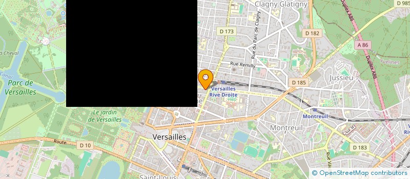 localisation de l'entreprise DBC VINCENT à VERSAILLES