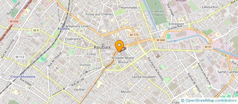 localisation de l'entreprise DBCALL  ROUBAIX