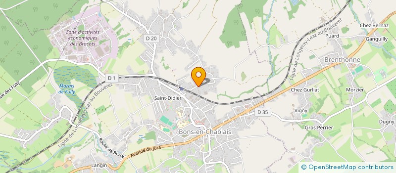 localisation de l'entreprise DBD  BONS-EN-CHABLAIS