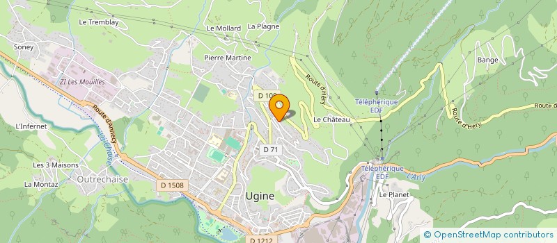 localisation de l'entreprise DBD  UGINE