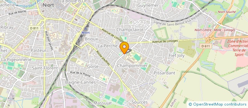 localisation de l'entreprise DBD  NIORT