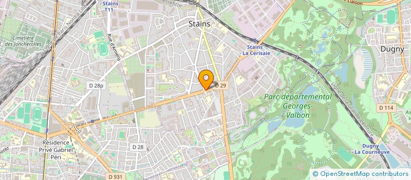 localisation de l'entreprise DBD à STAINS