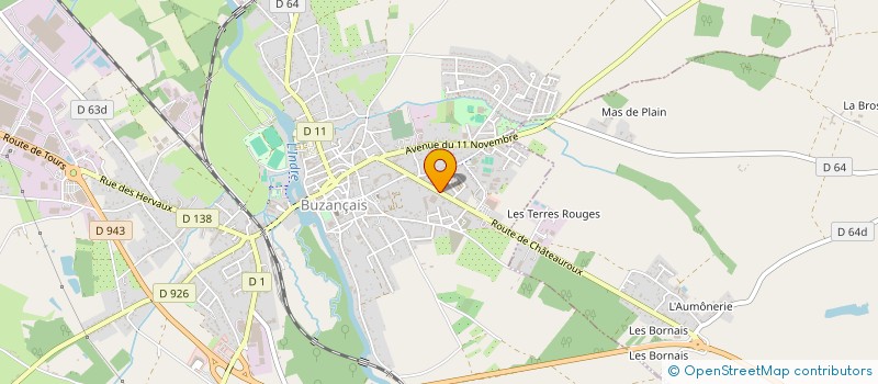 localisation de l'entreprise DBDIS à BUZANCAIS