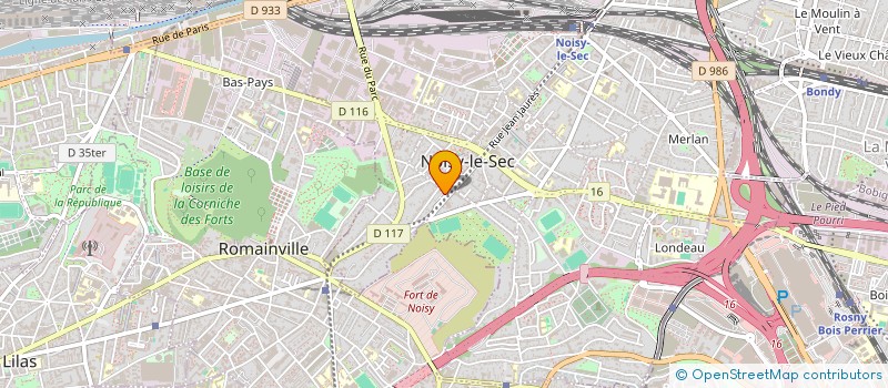 localisation de l'entreprise DBE à NOISY-LE-SEC