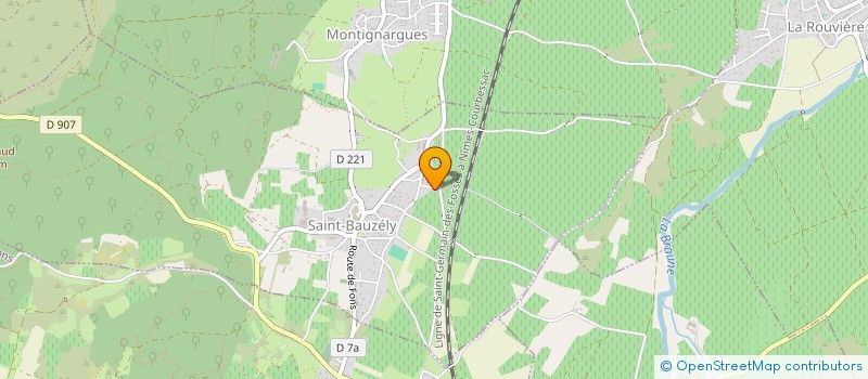 localisation de l'entreprise DBE  SAINT-BAUZELY