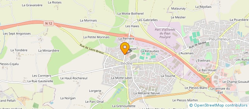 localisation de l'entreprise DBE  BEDEE