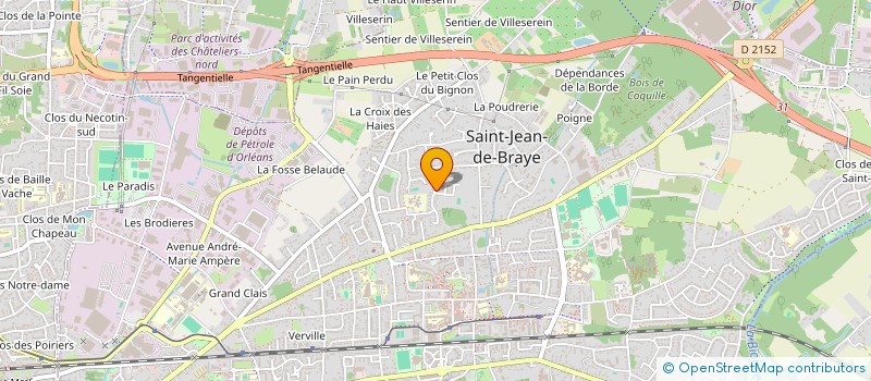 localisation de l'entreprise DBE BAT à SAINT-JEAN-DE-BRAYE