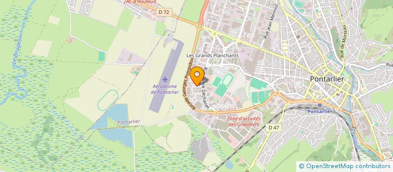 localisation de l'entreprise DBE CAPITAL  PONTARLIER