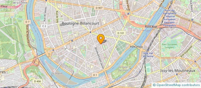 localisation de l'entreprise DBE INGENIERIE à BOULOGNE-BILLANCOURT