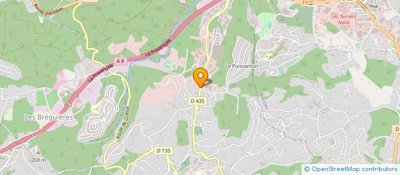 localisation de l'entreprise DBE SARL à VALLAURIS