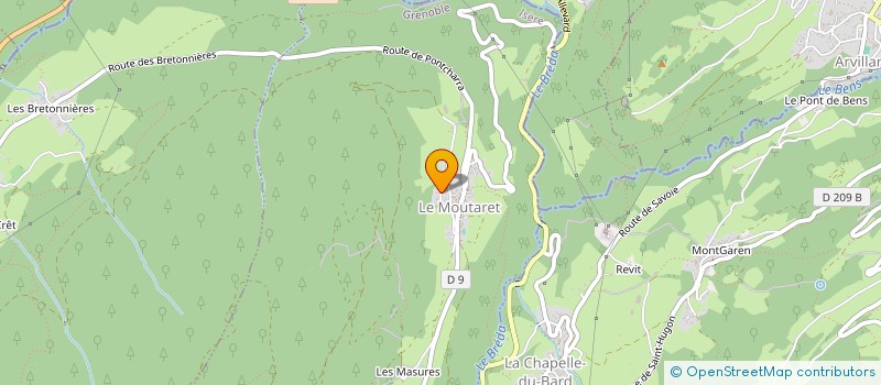 localisation de l'entreprise DBE-SERVICES  CRETS EN BELLEDONNE