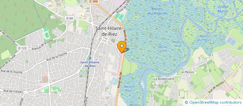 localisation de l'entreprise DBE85  SAINT-HILAIRE-DE-RIEZ