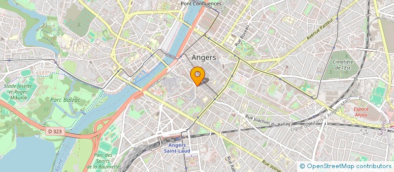 localisation de l'entreprise DBEV à ANGERS