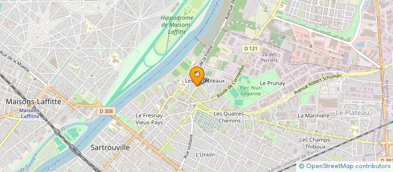 localisation de l'entreprise DBF à SARTROUVILLE