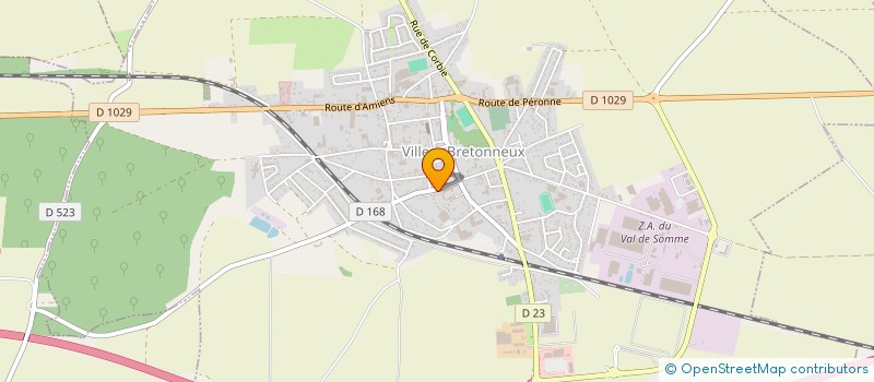 localisation de l'entreprise DBF BATIMENT à VILLERS-BRETONNEUX