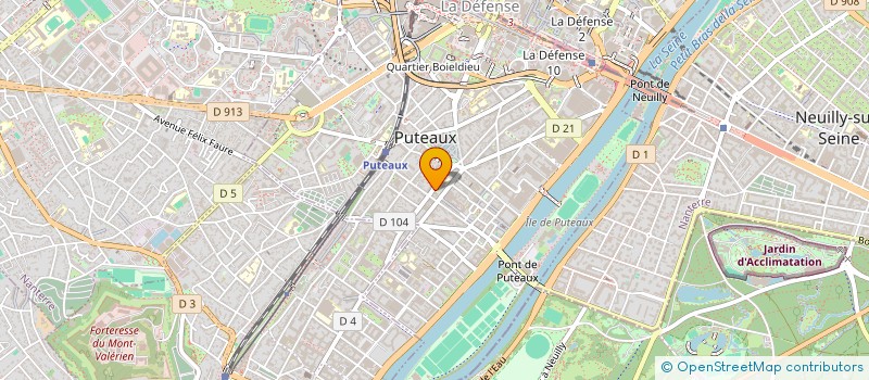 localisation de l'entreprise DBF CONSEILS  PUTEAUX