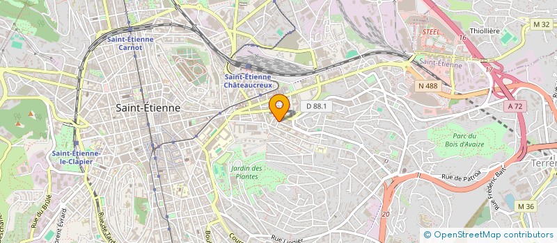 localisation de l'entreprise DBF DISTRIBUTION  SAINT-ETIENNE