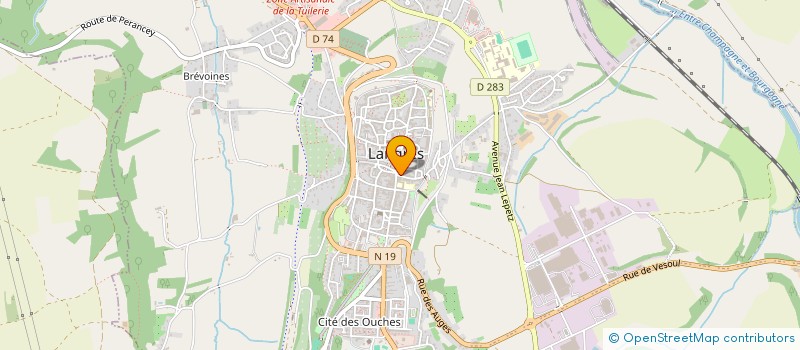 localisation de l'entreprise DBF SERVICES à LANGRES