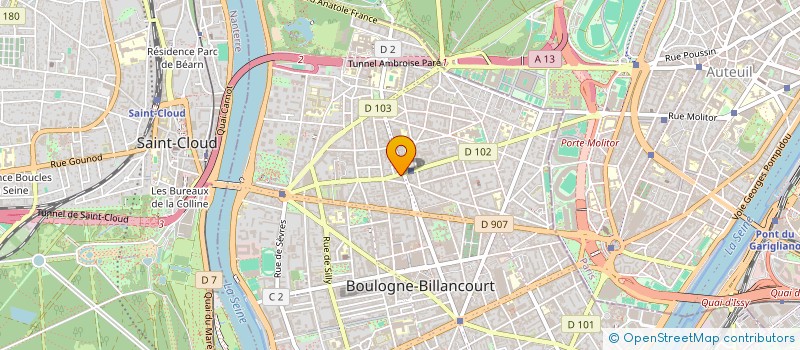 localisation de l'entreprise DBFO à BOULOGNE-BILLANCOURT