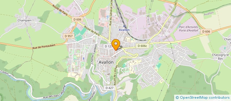 localisation de l'entreprise DBG à AVALLON